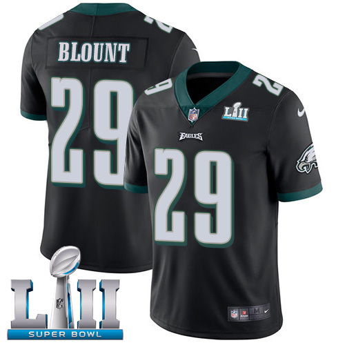 Nike Eagles #29 LeGarrette Blount Black Alternate Super Bowl LII Men's Stitched NFL Vapor Untouchable Limited Jersey Nike Eagles #29 LeGarrette Blount Black Alternate Super Bowl LII Men's Stitched NFL Vapor Untouchable Limited Jersey