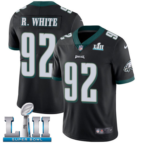 Nike Eagles #92 Reggie White Black Alternate Super Bowl LII Men's Stitched NFL Vapor Untouchable Limited Jersey Nike Eagles #92 Reggie White Black Alternate Super Bowl LII Men's Stitched NFL Vapor Untouchable Limited Jersey