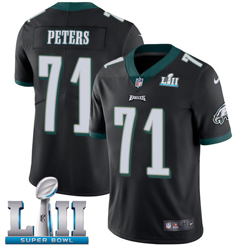 Nike Eagles #71 Jason Peters Black Alternate Super Bowl LII Men's Stitched NFL Vapor Untouchable Limited Jersey Nike Eagles #71 Jason Peters Black Alternate Super Bowl LII Men's Stitched NFL Vapor Untouchable Limited Jersey