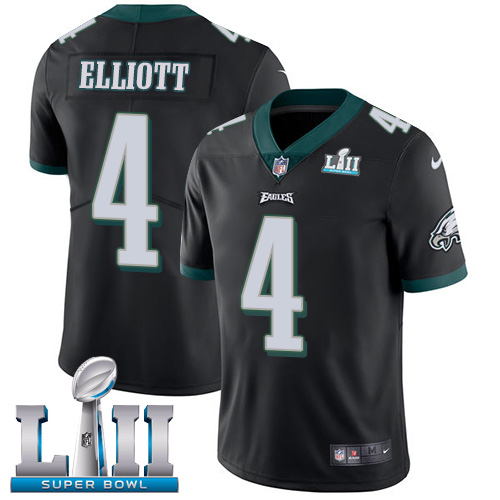 Nike Eagles #4 Jake Elliott Black Alternate Super Bowl LII Men's Stitched NFL Vapor Untouchable Limited Jersey Nike Eagles #4 Jake Elliott Black Alternate Super Bowl LII Men's Stitched NFL Vapor Untouchable Limited Jersey