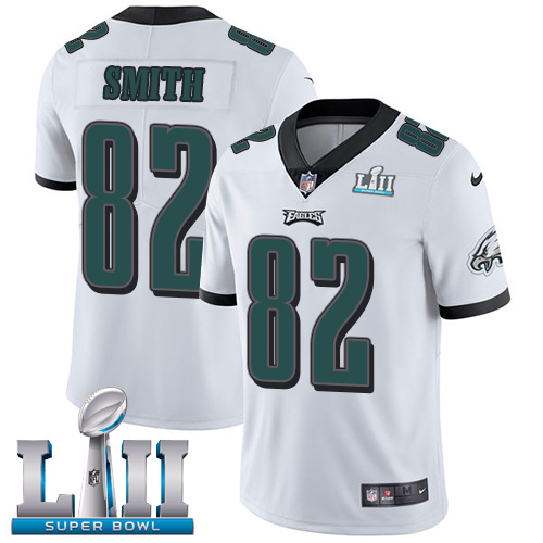 Nike Eagles #82 Torrey Smith White Super Bowl LII Men's Stitched NFL Vapor Untouchable Limited Jersey Nike Eagles #82 Torrey Smith White Super Bowl LII Men's Stitched NFL Vapor Untouchable Limited Jersey