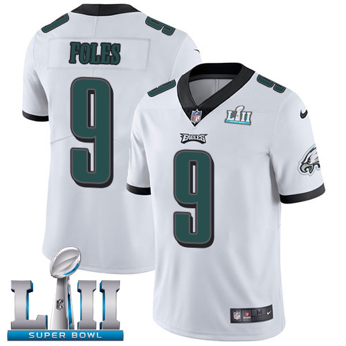 Nike Eagles #9 Nick Foles White Super Bowl LII Men's Stitched NFL Vapor Untouchable Limited Jersey Nike Eagles #9 Nick Foles White Super Bowl LII Men's Stitched NFL Vapor Untouchable Limited Jersey