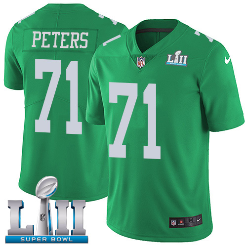 Nike Eagles #71 Jason Peters Green Super Bowl LII Men's Stitched NFL Limited Rush Jersey Nike Eagles #71 Jason Peters Green Super Bowl LII Men's Stitched NFL Limited Rush Jersey