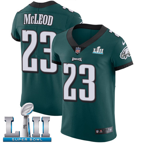 Nike Eagles #23 Rodney McLeod Midnight Green Team Color Super Bowl LII Men's Stitched NFL Vapor Untouchable Elite Jersey Nike Eagles #23 Rodney McLeod Midnight Green Team Color Super Bowl LII Men's Stitched NFL Vapor Untouchable Elite Jersey