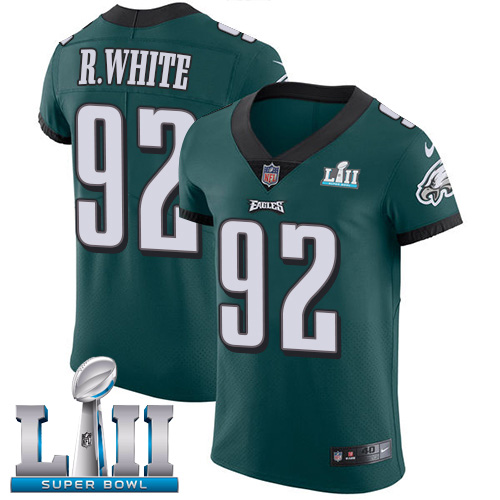 Nike Eagles #92 Reggie White Midnight Green Team Color Super Bowl LII Men's Stitched NFL Vapor Untouchable Elite Jersey Nike Eagles #92 Reggie White Midnight Green Team Color Super Bowl LII Men's Stitched NFL Vapor Untouchable Elite Jersey
