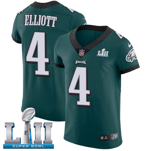 Nike Eagles #4 Jake Elliott Midnight Green Team Color Super Bowl LII Men's Stitched NFL Vapor Untouchable Elite Jersey Nike Eagles #4 Jake Elliott Midnight Green Team Color Super Bowl LII Men's Stitched NFL Vapor Untouchable Elite Jersey