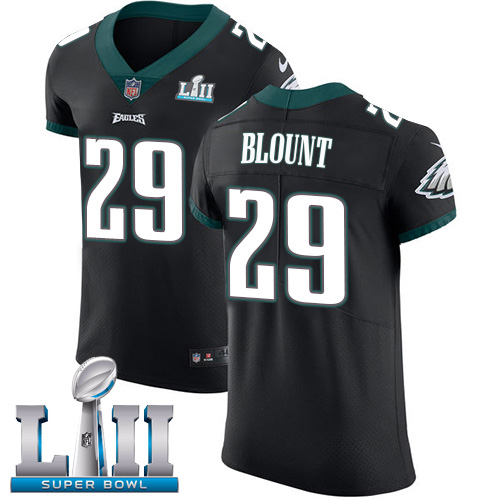 Nike Eagles #29 LeGarrette Blount Black Alternate Super Bowl LII Men's Stitched NFL Vapor Untouchable Elite Jersey Nike Eagles #29 LeGarrette Blount Black Alternate Super Bowl LII Men's Stitched NFL Vapor Untouchable Elite Jersey