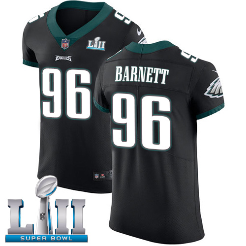 Nike Eagles #96 Derek Barnett Black Alternate Super Bowl LII Men's Stitched NFL Vapor Untouchable Elite Jersey Nike Eagles #96 Derek Barnett Black Alternate Super Bowl LII Men's Stitched NFL Vapor Untouchable Elite Jersey
