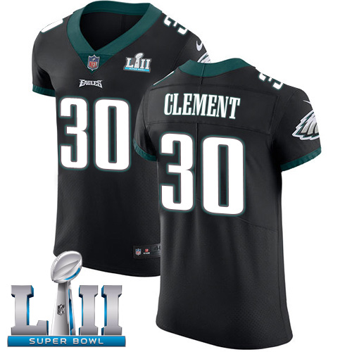 Nike Eagles #30 Corey Clement Black Alternate Super Bowl LII Men's Stitched NFL Vapor Untouchable Elite Jersey Nike Eagles #30 Corey Clement Black Alternate Super Bowl LII Men's Stitched NFL Vapor Untouchable Elite Jersey