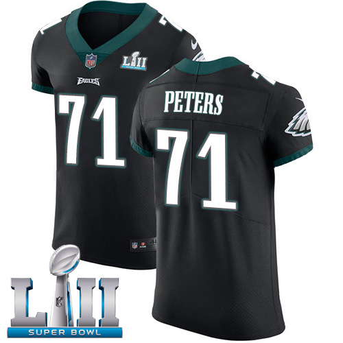 Nike Eagles #71 Jason Peters Black Alternate Super Bowl LII Men's Stitched NFL Vapor Untouchable Elite Jersey Nike Eagles #71 Jason Peters Black Alternate Super Bowl LII Men's Stitched NFL Vapor Untouchable Elite Jersey