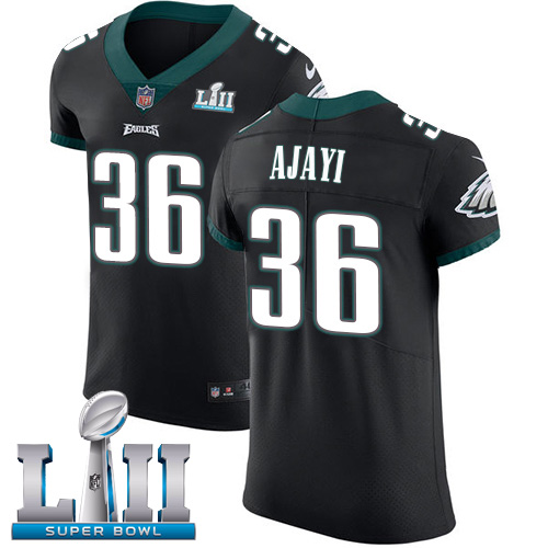 Nike Eagles #36 Jay Ajayi Black Alternate Super Bowl LII Men's Stitched NFL Vapor Untouchable Elite Jersey Nike Eagles #36 Jay Ajayi Black Alternate Super Bowl LII Men's Stitched NFL Vapor Untouchable Elite Jersey