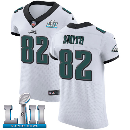 Nike Eagles #82 Torrey Smith White Super Bowl LII Men's Stitched NFL Vapor Untouchable Elite Jersey Nike Eagles #82 Torrey Smith White Super Bowl LII Men's Stitched NFL Vapor Untouchable Elite Jersey