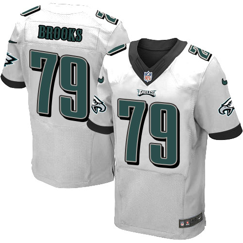 Nike Eagles #79 Brandon Brooks White Men's Stitched NFL New Elite Jersey Nike Eagles #79 Brandon Brooks White Men's Stitched NFL New Elite Jersey