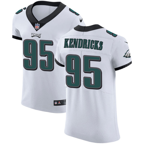 Nike Eagles #95 Mychal Kendricks White Men's Stitched NFL Vapor Untouchable Elite Jersey Nike Eagles #95 Mychal Kendricks White Men's Stitched NFL Vapor Untouchable Elite Jersey