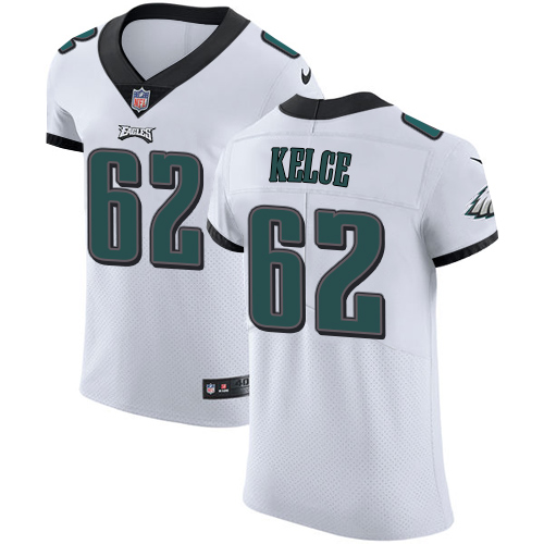 Nike Eagles #62 Jason Kelce White Men's Stitched NFL Vapor Untouchable Elite Jersey Nike Eagles #62 Jason Kelce White Men's Stitched NFL Vapor Untouchable Elite Jersey