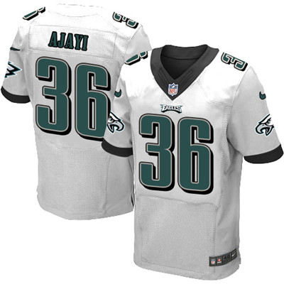 Nike Eagles #36 Jay Ajayi White Men's Stitched NFL New Elite Jersey Nike Eagles #36 Jay Ajayi White Men's Stitched NFL New Elite Jersey