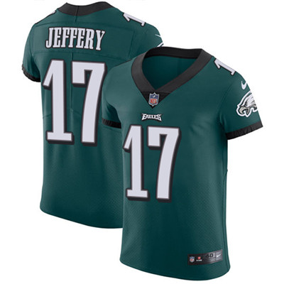 Nike Eagles #17 Alshon Jeffery Midnight Green Team Color Men's Stitched NFL Vapor Untouchable Elite Jersey Nike Eagles #17 Alshon Jeffery Midnight Green Team Color Men's Stitched NFL Vapor Untouchable Elite Jersey