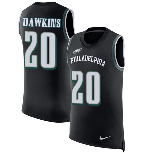 Nike Eagles #20 Brian Dawkins Black Alternate Men's Stitched NFL Limited Rush Tank Top Jersey Nike Eagles #20 Brian Dawkins Black Alternate Men's Stitched NFL Limited Rush Tank Top Jersey
