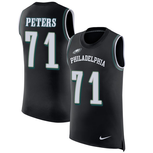 Nike Eagles #71 Jason Peters Black Alternate Men's Stitched NFL Limited Rush Tank Top Jersey Nike Eagles #71 Jason Peters Black Alternate Men's Stitched NFL Limited Rush Tank Top Jersey