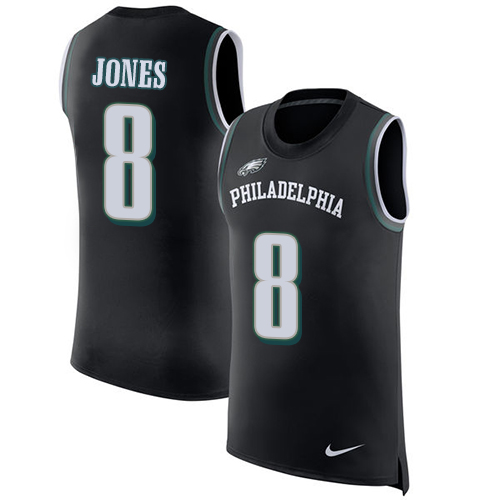 Nike Eagles #8 Donnie Jones Black Alternate Men's Stitched NFL Limited Rush Tank Top Jersey Nike Eagles #8 Donnie Jones Black Alternate Men's Stitched NFL Limited Rush Tank Top Jersey