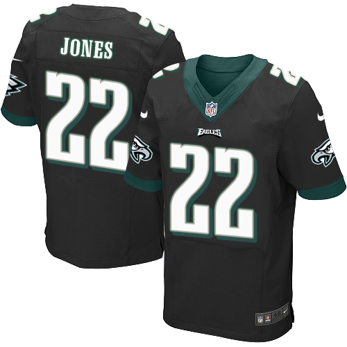 Nike Eagles #22 Sidney Jones Black Alternate Men's Stitched NFL New Elite Jersey Nike Eagles #22 Sidney Jones Black Alternate Men's Stitched NFL New Elite Jersey