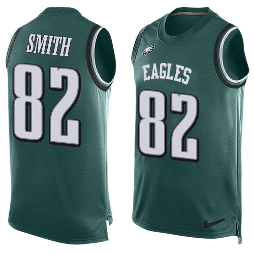 Nike Eagles #82 Torrey Smith Midnight Green Team Color Men's Stitched NFL Limited Tank Top Jersey Nike Eagles #82 Torrey Smith Midnight Green Team Color Men's Stitched NFL Limited Tank Top Jersey