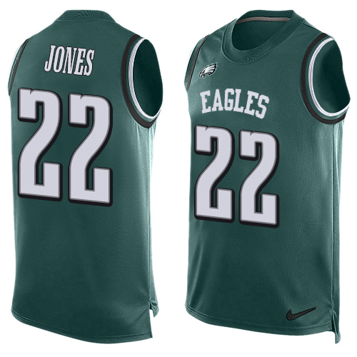 Nike Eagles #22 Sidney Jones Midnight Green Team Color Men's Stitched NFL Limited Tank Top Jersey Nike Eagles #22 Sidney Jones Midnight Green Team Color Men's Stitched NFL Limited Tank Top Jersey