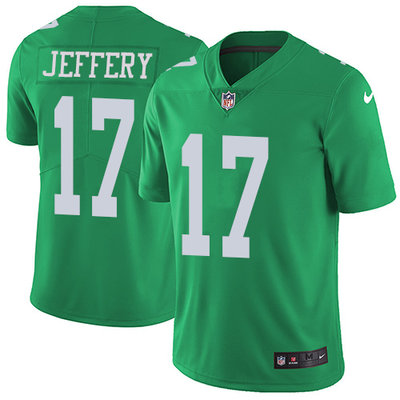 Nike Eagles #17 Alshon Jeffery Green Men's Stitched NFL Limited Rush Jersey Nike Eagles #17 Alshon Jeffery Green Men's Stitched NFL Limited Rush Jersey