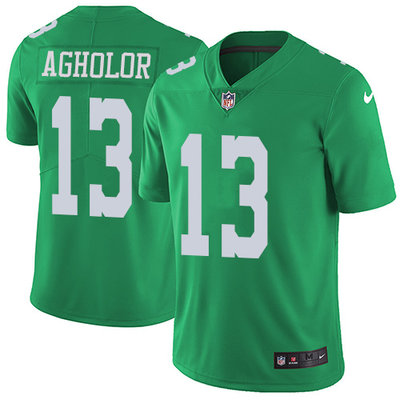 Nike Eagles #13 Nelson Agholor Green Men's Stitched NFL Limited Rush Jersey Nike Eagles #13 Nelson Agholor Green Men's Stitched NFL Limited Rush Jersey