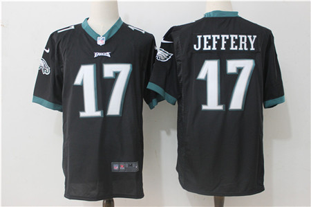 Nike Eagles #17 Alshon Jeffery Midnight Black Team Color Men's Stitched NFL New Game Jersey Nike Eagles #17 Alshon Jeffery Midnight Black Team Color Men's Stitched NFL New Game Jersey