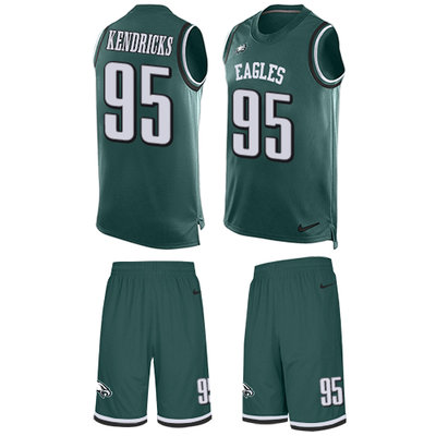 Nike Eagles #95 Mychal Kendricks Midnight Green Team Color Men's Stitched NFL Limited Tank Top Suit Jersey Nike Eagles #95 Mychal Kendricks Midnight Green Team Color Men's Stitched NFL Limited Tank Top Suit Jersey