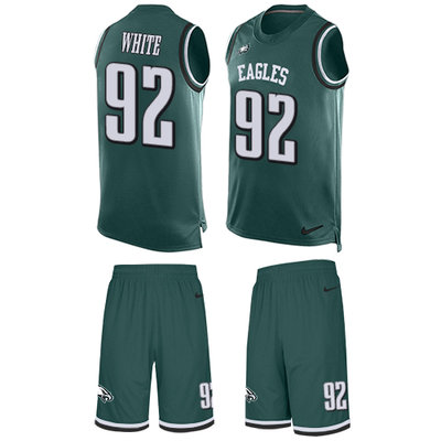 Nike Eagles #92 Reggie White Midnight Green Team Color Men's Stitched NFL Limited Tank Top Suit Jersey Nike Eagles #92 Reggie White Midnight Green Team Color Men's Stitched NFL Limited Tank Top Suit Jersey