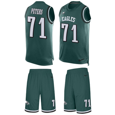 Nike Eagles #71 Jason Peters Midnight Green Team Color Men's Stitched NFL Limited Tank Top Suit Jersey Nike Eagles #71 Jason Peters Midnight Green Team Color Men's Stitched NFL Limited Tank Top Suit Jersey