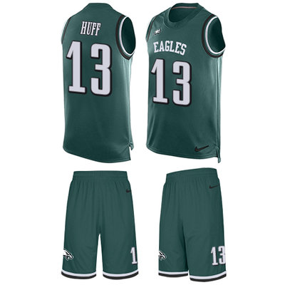 Nike Eagles #13 Josh Huff Midnight Green Team Color Men's Stitched NFL Limited Tank Top Suit Jersey Nike Eagles #13 Josh Huff Midnight Green Team Color Men's Stitched NFL Limited Tank Top Suit Jersey