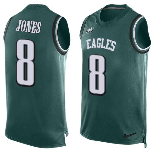 Nike Eagles #8 Donnie Jones Midnight Green Team Color Men's Stitched NFL Limited Tank Top Jersey Nike Eagles #8 Donnie Jones Midnight Green Team Color Men's Stitched NFL Limited Tank Top Jersey
