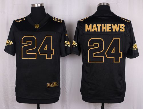 Nike Eagles #24 Ryan Mathews Black Men's Stitched NFL Elite Pro Line Gold Collection Jersey Nike Eagles #24 Ryan Mathews Black Men's Stitched NFL Elite Pro Line Gold Collection Jersey