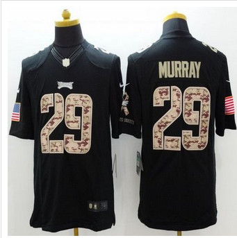 New Philadelphia Eagles #29 DeMarco Murray Black Men's Stitched NFL Limited Salute to Service Jersey
