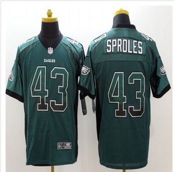 Nike Philadelphia Eagles #43 Darren Sproles Midnight Green Team Color Men's Stitched NFL Elite Drift Fashion Jersey