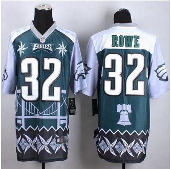 New Philadelphia Eagles #32 Eric Rowe Midnight Green Men's Stitched NFL Elite Noble Fashion jersey New Philadelphia Eagles #32 Eric Rowe Midnight Green Men's Stitched NFL Elite Noble Fashion jersey