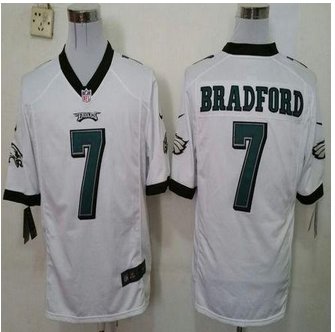 NEW Philadelphia Eagles #7 Sam Bradford White Men's Stitched NFL Game Jersey NEW Philadelphia Eagles #7 Sam Bradford White Men's Stitched NFL Game Jersey
