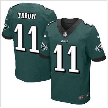 New Philadelphia Eagles #11 Tim Tebow Midnight Green Team Color Men's Stitched NFL New Elite jersey New Philadelphia Eagles #11 Tim Tebow Midnight Green Team Color Men's Stitched NFL New Elite jersey