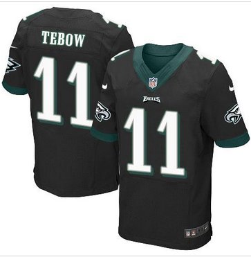 New Philadelphia Eagles #11 Tim Tebow Black Alternate Men's Stitched NFL New Elite Jersey New Philadelphia Eagles #11 Tim Tebow Black Alternate Men's Stitched NFL New Elite Jersey