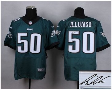 New Philadelphia Eagles #50 Kiko Alonso Midnight Green Team Color Men's Stitched NFL Elite New Philadelphia Eagles #50 Kiko Alonso Midnight Green Team Color Men's Stitched NFL Elite