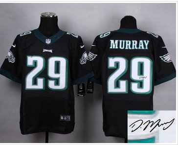 New Philadelphia Eagles #29 DeMarco Murray Black Alternate Men's Stitched NFL Elite Autographed Jersey New Philadelphia Eagles #29 DeMarco Murray Black Alternate Men's Stitched NFL Elite Autographed Jersey
