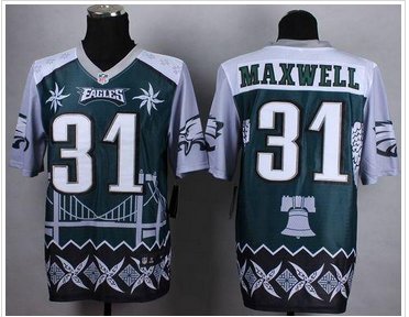 NEW Philadelphia Eagles #31 Byron Maxwell Midnight Green Men's Stitched NFL Elite Noble Jersey NEW Philadelphia Eagles #31 Byron Maxwell Midnight Green Men's Stitched NFL Elite Noble Jersey