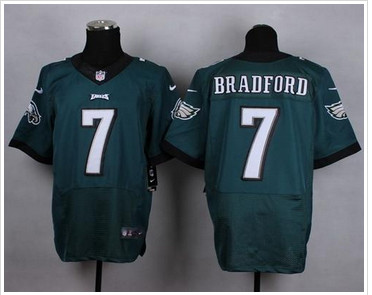 NEW Philadelphia Eagles #7 Sam Bradford Midnight Green Team Color Men's Stitched NFL New Elite Jersey NEW Philadelphia Eagles #7 Sam Bradford Midnight Green Team Color Men's Stitched NFL New Elite Jersey