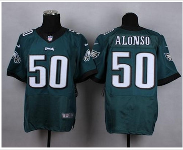 NEW Philadelphia Eagles #50 Kiko Alonso Midnight Green Team Color Men's Stitched NFL New Elite jersey