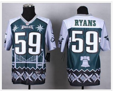 New Philadelphia Eagles #59 DeMeco Ryans Midnight Green NFL Elite Noble Fashion Jersey New Philadelphia Eagles #59 DeMeco Ryans Midnight Green NFL Elite Noble Fashion Jersey