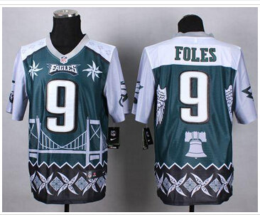 New Philadelphia Eagles #9 Nick Foles Midnight Green NFL Elite Noble Fashion Jersey New Philadelphia Eagles #9 Nick Foles Midnight Green NFL Elite Noble Fashion Jersey
