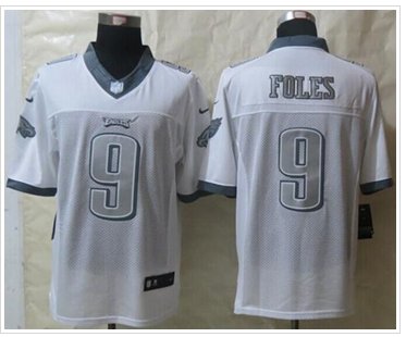 New Philadelphia Eagles #9 Nick Foles White NFL Limited Platinum Jersey New Philadelphia Eagles #9 Nick Foles White NFL Limited Platinum Jersey